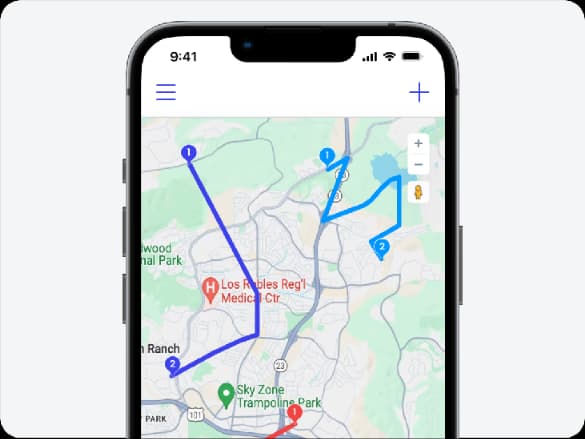Autopilot route optimization map ordering carpet cleaning stops efficiently
